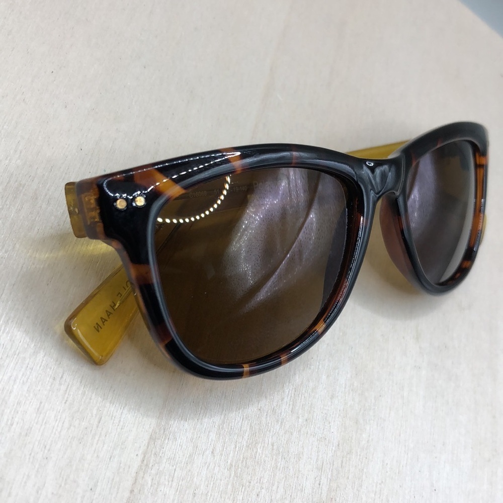 Cole Haan Women's C16069 11 Yellow Brown Tortoise Classic Sunglasses - Picture 3 of 7